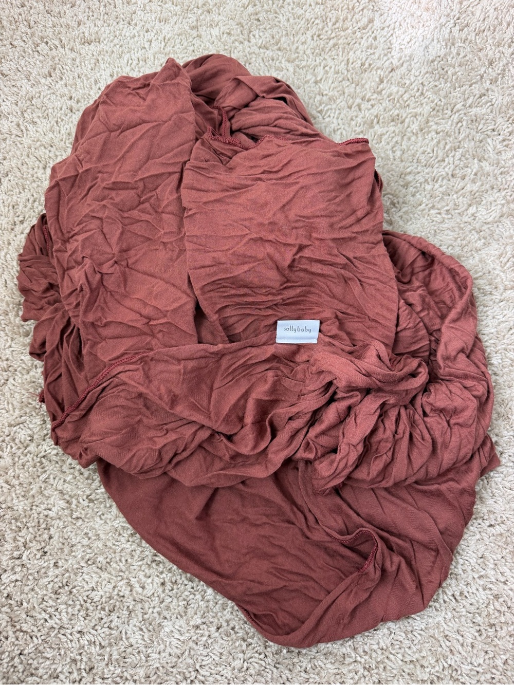 solly baby Brick Rust Cotton Swaddle Wrap